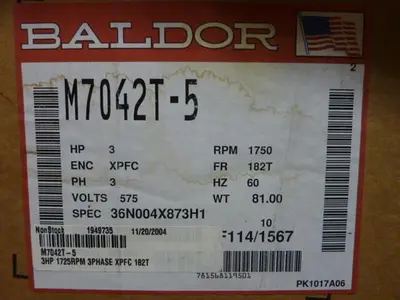 NEW BALDOR M7042T-5