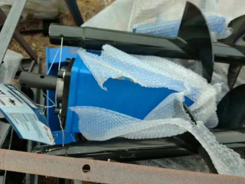 Skid Steer Auger Blue
