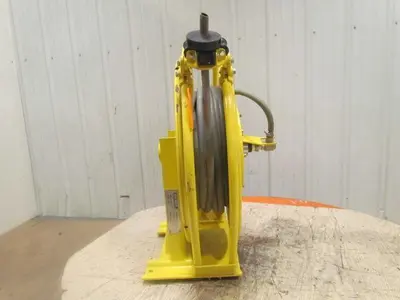 Aero-Motive Pow-R-Matic Spring Return Hose Reel 1/2"ID 70' HeavyDuty Steel Frame