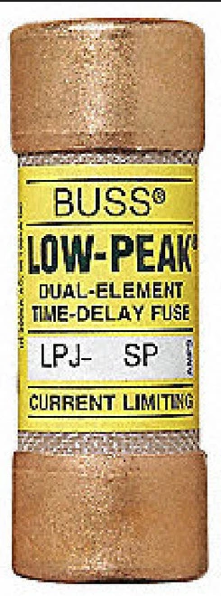 Eaton Cooper Bussmann LPJ-15SP Time Lag Cylinder Fuses, 15A, Class J, 1 Unit [New]
