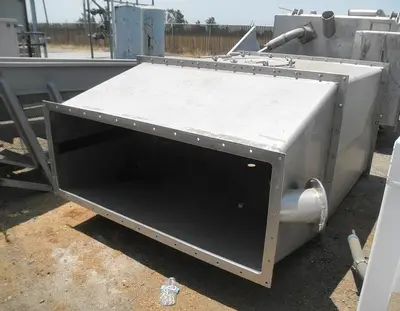 Hopper, 120 CF, S/st, 5' X 3.5' X 5', #S741238