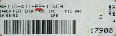 NEW MAC VALVES 6211C-411-PP-114DA SOLENOID VALVE 6211C411PP114DA 17900