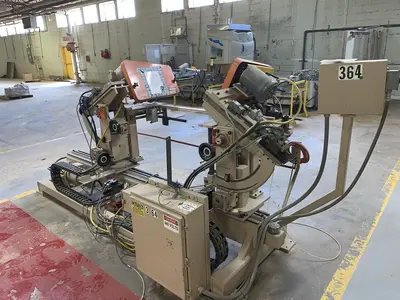 NICHOLS DOUBLE-END ANGLE BORING MACHINE