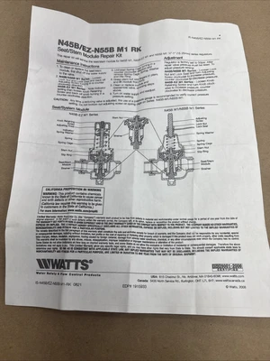 NEW Watts 1/2-1 N45B/EZ-N55BM1 RK