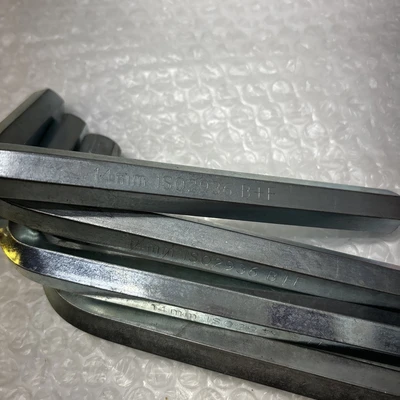 **New (Other ) 14mm Hex Allen Key, L-Wrench, ISO 2936 B+F Nickel Plated QTY 4 #