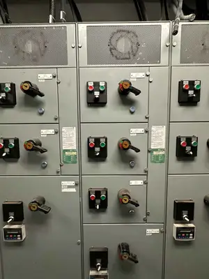 MCC Section w/ 31 x Buckets & 6 x VFD's