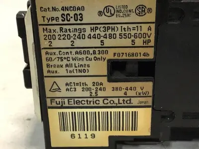 USED FUJI ELECTRIC SC-03 4NC0A0