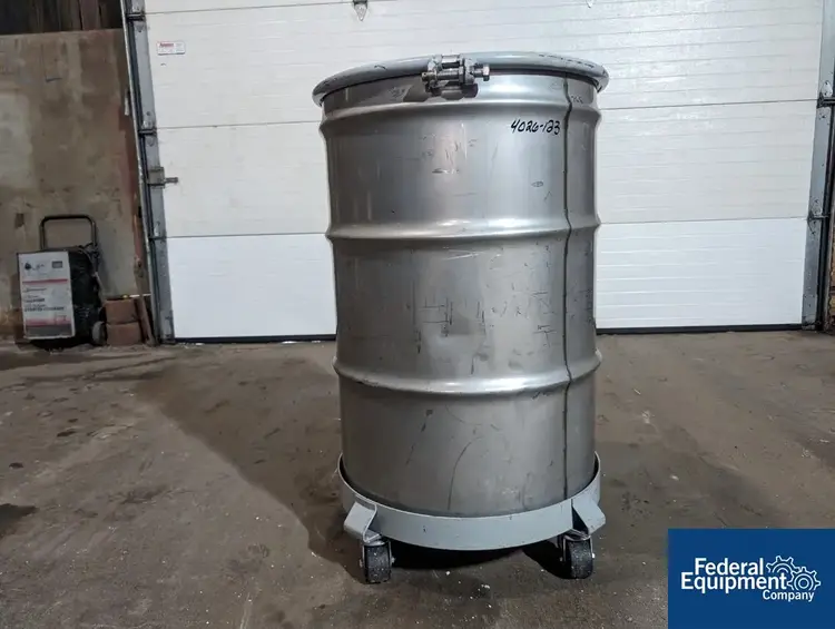 Used N/A 55 Gal Stainless Steel Drum Stainless Steel Tanks Ohio US | Federal Equipment Company #126776