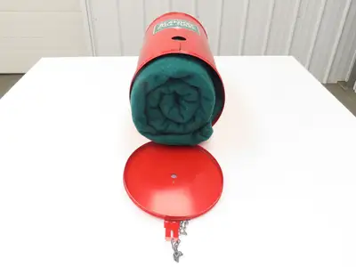 Cotton Goods Vintage Fite Rite Woolen Fire & First Aid Blanket With Cannister