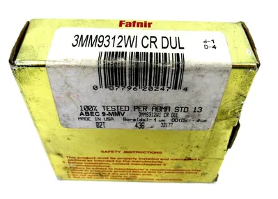 NEW FAFNIR 3MM9312WI CR DUL SUPER PRECISION BEARING SET
