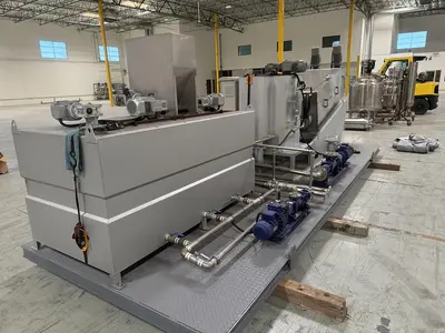 NEW NWI JX302 VOLUTE PRESS SLUDGE DEWATERING SYSTEM W/  POLYMER  DOSING UNIT MFG 26
