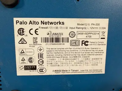 Palo Alto PA-200 Next Gen Firewall 12V-3.33A (3.3.5)