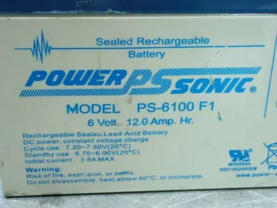 Used POWER SONIC PS6100F1 Batteries Ohio US | HGR 24 #1006796