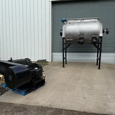 1,660L Stainless Steel Jacketed Kek Gardner Plough Shear Mixer – Type 2500E