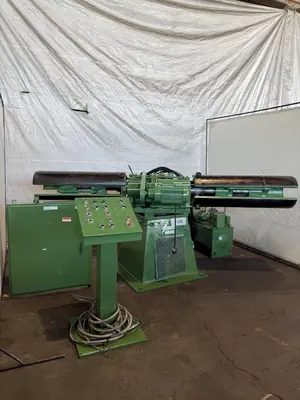 10,000 LBS X 48” X 72" OD ASC MODEL #10D48D22/5H200 DOUBLE END COIL REEL UNCOILER: STOCK #23383