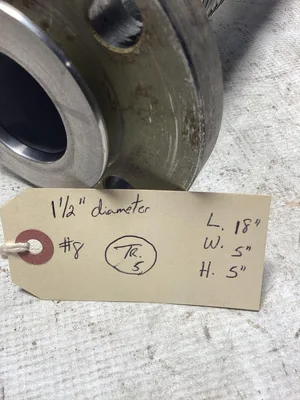 18″ X 1 1/2″ Motion Industries Braided Stainless Steel Flex Pipe Expansion Joint -NOS