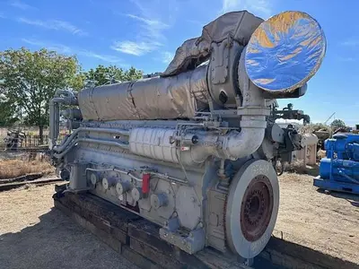 CAT G3608 / Ariel Model JGC-4 Two Stage Compressor - Cylinder Sizes 14.125" x 14.125" x 8.375" x 8.375" Less Engine