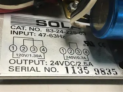 USED SOLA ELECTRIC 83-24-225-03