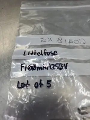 USED Littelfuse F100mAH250V CERAMIC FUSES, 250V, 100mA, Lot of 5