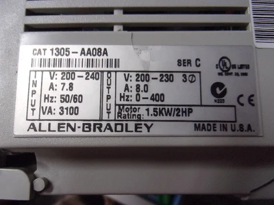 USED Allen Bradley 1305-AA08A