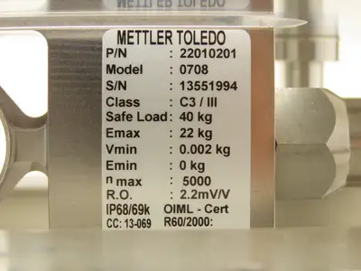 Mettler Toledo PBA430-A15 Digital Scale Base With Load Cell 0708