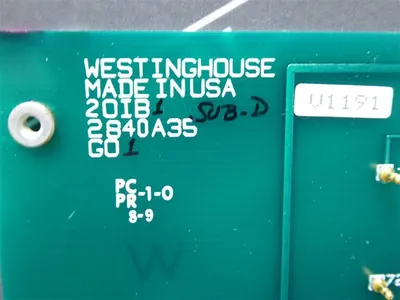 Westinghouse 2840A35G01 QIM Station Board 20IB1 Sub. D Used