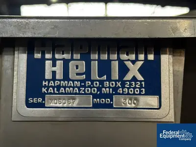 USED Hapman 2" Hapman Helix Flexible Screw Conveyor, Model 300
