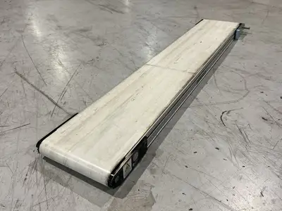 Used QC Conveyors End Drive Flat Belt Conveyor 48" Length 8" Width, Release Tail Belt Conveyors Michigan US | Maverick Industrial Sales #1397640