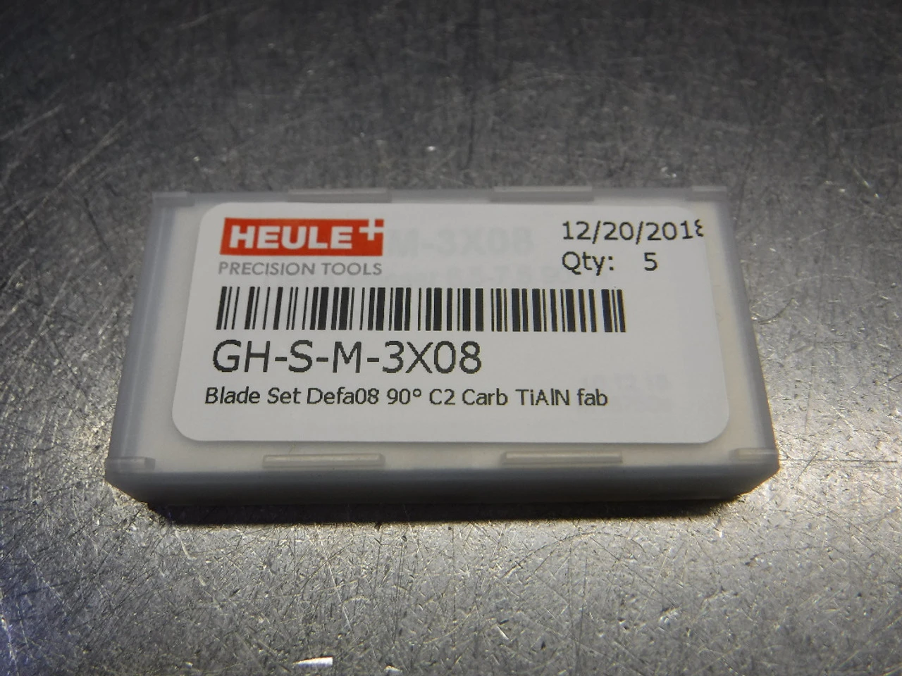 Heule Carbide DEFA08 Blade Set 90 Deg Front/Back QTY5 GH-S-M-3X08 (LOC2658D)