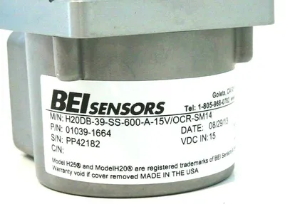 NEW BEI H20DB-39-SS-600-A-15V-OCR-SM14