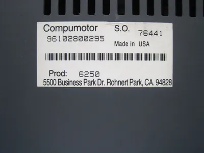 USED PARKER COMPUMOTOR 6250 SERVO CONTROLLER 96102800295