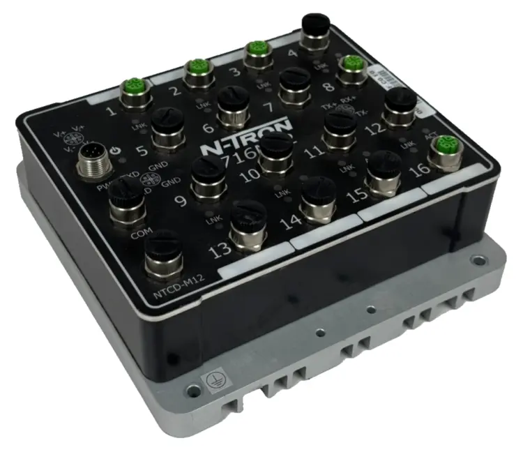 Used RED LION CONTROLS F-716M12 NTCD-M12 Network Switches Michigan US | SB Industrial Supply #914533