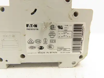 Eaton FAZ-B10/1N Miniature Circuit Breaker 2 Pole 10A