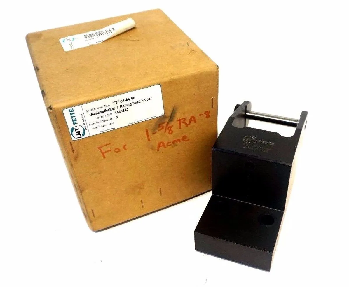 NEW LMT FETTE T27-31-64-00 ROLLING HEAD HOLDER T27316400