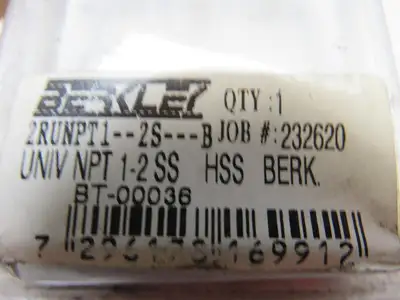 Berkley BT-00036 Universal Pipe Dies  1"-2" NPT High Speed For Stainless Steel