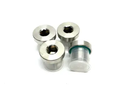 Inner Hex Head M16x1.5 Pipe Fitting Plug, Stainless Steel w/ Seal LOT OF 4