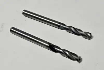 5/16 Solid Carbide Drill Bit Coolant Thru Used Made in USA Lot of 2