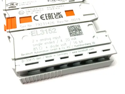 USED BECKHOFF ETHERCAT 2-CHANNEL ANALOG INPUT TERMINAL