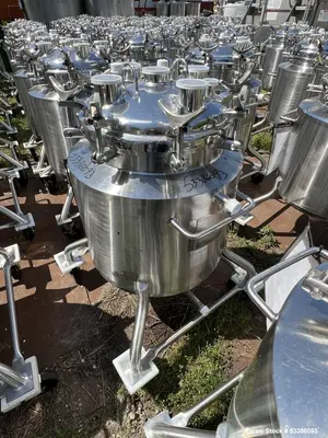 Used 27.2 Gallon Industrial Vertical Precision Stainless Tank