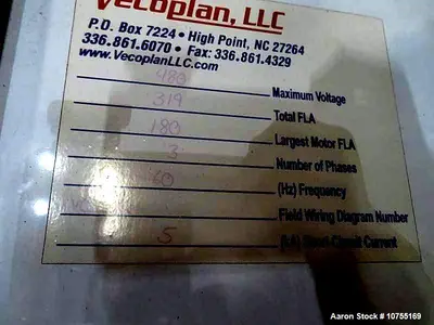 Used Vecoplan/Cumberland Shredding Package – RG62/150UXL Shredder, 1462 Granulator, 48” Infeed Conveyor, Controls
