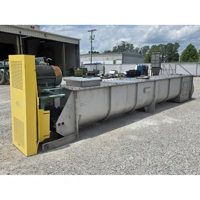 GEA Continuous Stainless Steel HeavyDuty Industrial Paddle Mixer Pug Mill Unused