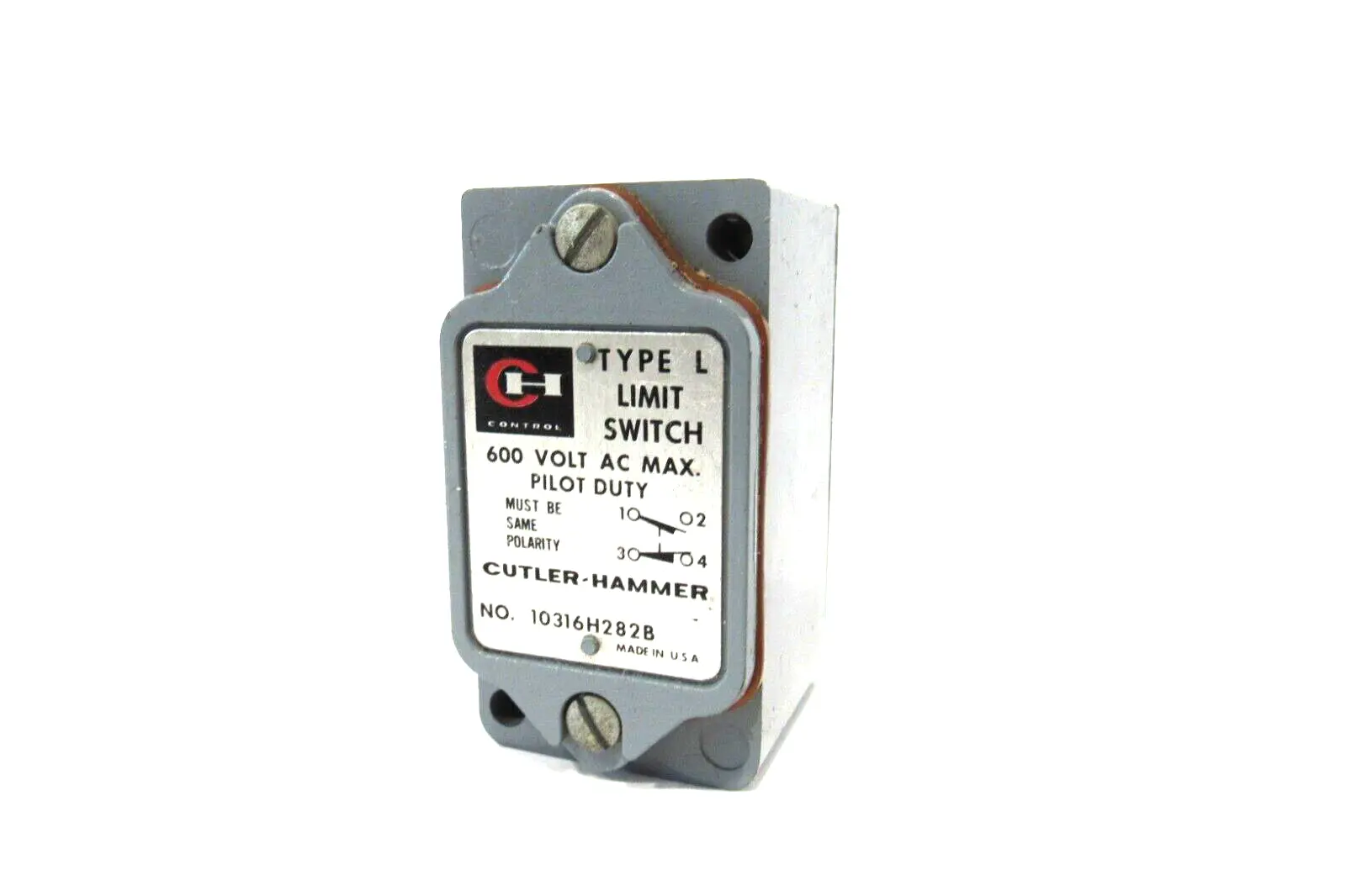 NEW CUTLER HAMMER 10316H282B LIMIT SWITCH TYPE L