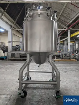 USED A&M Process 500 Liter A&B Process Receiver Tank, 316 S/S, 44/150#
