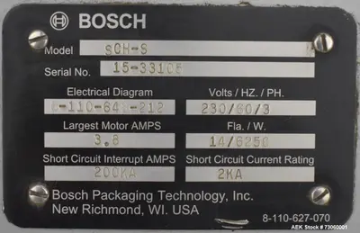 USED BOSCH SCH-S