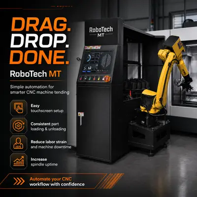 RoboTech Labot-MT Fanuc M-20iD/35 robot Robotic Machine Tending Systems | Hillary Machinery LLC (4)