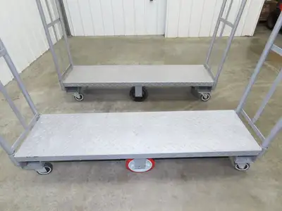 Winholt 30060D U-Boat Utility Cart Truck 60x18x60" 2000lbs Warehouse Lot of 2