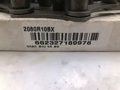 Rexnord 2080R10BX Double Pitch Riveted 10ft Roller Chain; 2″ Pitch -NIB