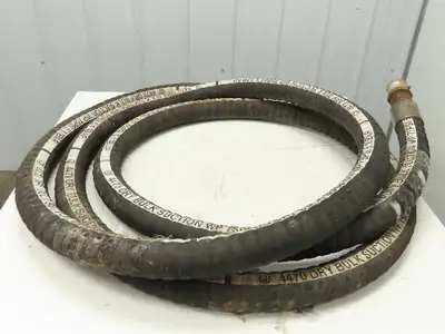 Jason 4470 Dry Bulk Material Suction Hose 2" ID x 25' 6" Gum Rubber 75 PSI