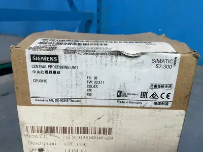 Used SIEMENS 6ES73135BG040AB0 PLC Processors Ohio US | HGR 24 #1312229