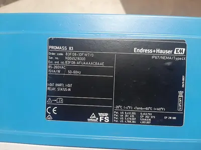 Meter, Flow, Endress Hauser, Promass F 3/8", 316 S/st, C #S743324
